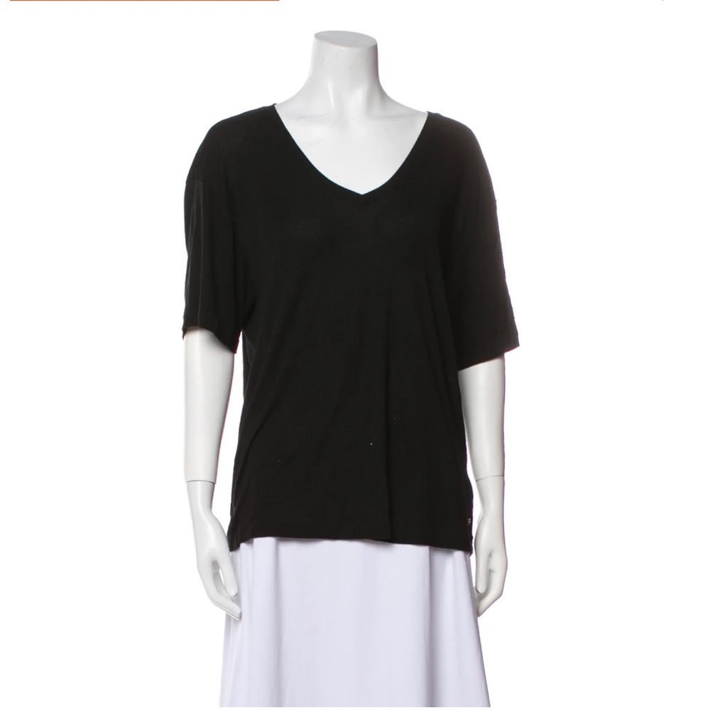 Anine Bing Black Relaxed Boxy T-Shirt